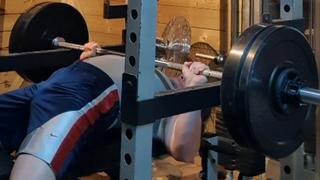 5x3 82.5 Kgs Bench Pin Press. Last Set.