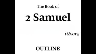 2 Samuel Outline (Bible Study)