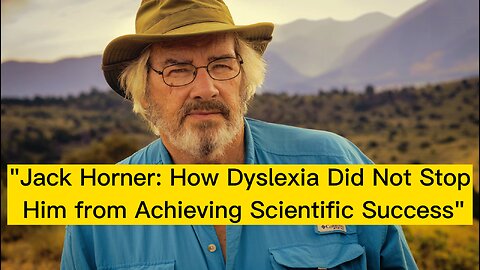 "Jack Horner: How Dyslexia Did Not Stop Him from Becoming a Great Scientist"