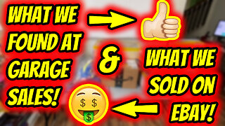 Ep. 14 - What We Found At Garage Sales & What We Sold On eBay!