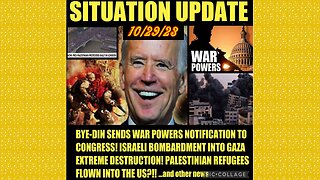 SITUATION UPDATE 10/29/23 - Major Gaza Destruction, Nz Cv Jab Reveal, Israel-Palestine War Update