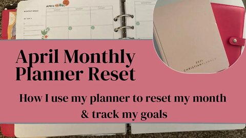April Reset in my Catch All Planner