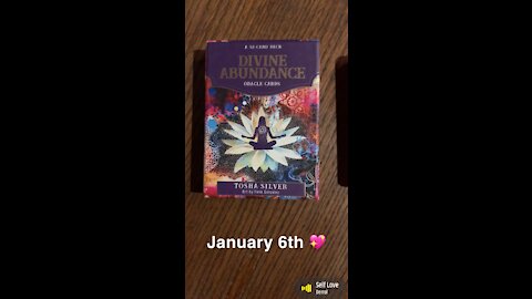 January 6th oracle card: self love