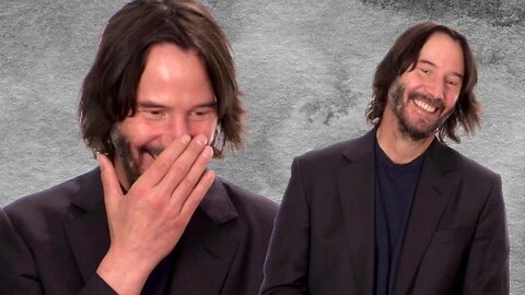 Keanu Reeves reaction to being mysterious ...