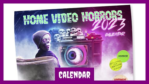 The “Home Video Horrors” 2023 Calendar Celebrates Vintage Horror VHS Box Art All Year Long