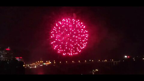 Fireworks at Niagara Falls Canada - October 2023