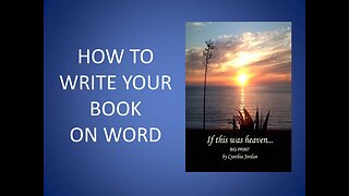 WRITE YOUR BOOK USING WORD