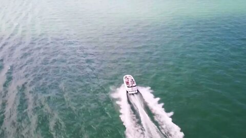 DJI Mavic 2 Pro Active Track Boating near Anclote Key