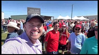 Ben Bergquam is all fired up at the President Trump Rally, Waco TX