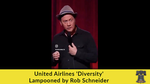 United Airlines 'Diversity' Lampooned by Rob Schneider