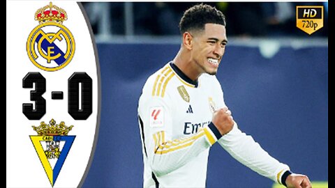 Real Madrid vs Cadiz 3-0 Highlights & All Goals 2023 🔥 Bellingham Goal