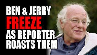 Ben & Jerry FREEZE as Reporter ROASTS them