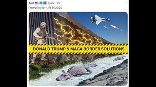 “The Donald Trump and MAGA plan for the border: Alligator moats, bombing