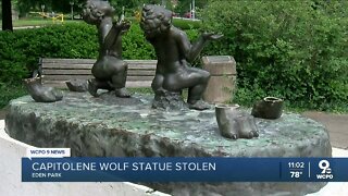Cincinnati leaders offering reward after Eden Park statue stolen