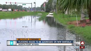 Fox 4 getting answers about submerged sidewalk