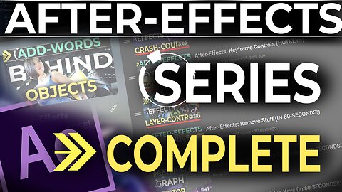 After-Effects: FREE Crash-Course (COMPLETED)