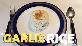 This is how you make GARLIC RICE (under 2 mins)