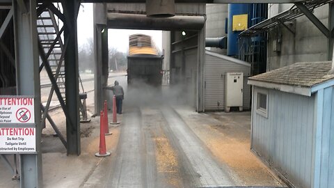 Dumping Corn at Clarksfield Elevator