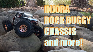 SCX24 Injora Rock Buggy Chassis, Shocks and Huge Tires!