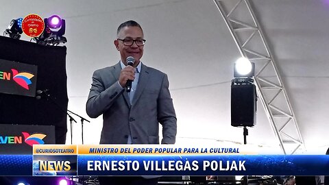 PALABRAS DEL MINISTRO PARA LA CULTURA ERNESTO VILLEGAS POLJAK EN EL DÍA NACIONAL DEL TEATRO