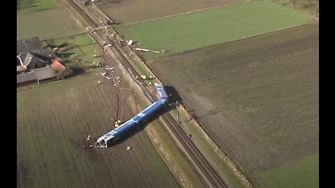 Collision between a passenger train and a man lift at Dalfsen