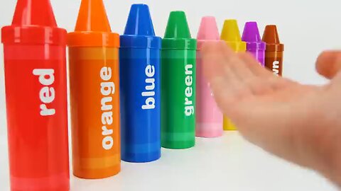 Best Learning Video for Toddlers Learn Colors with Crayon Surprises