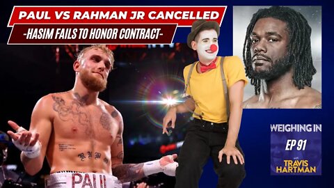 FACTS DONT LIE - Hasim Rahman Jr RUINED Opportunity vs JAKE PAUL - Doesn't Honor Contract
