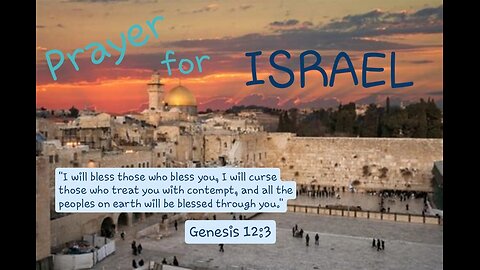 Please join me in praying for Israel!