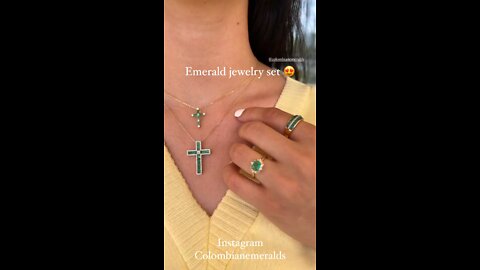 Trendy Everyday wear Colombian emerald jewelry gifts for her and him