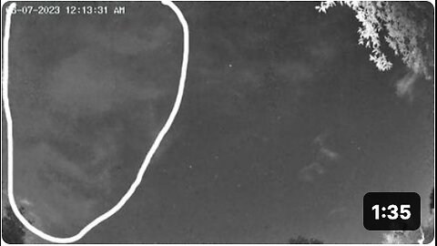 I aimed the night vision camera up into the sky, THEN THIS HAPPENED! -- NW CALIFORNIA