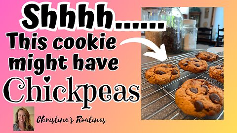 Indulge the Sneakiest Way with Chickpea Chocolate Chip Cookies! #chickpeacookie #glutenfreecookies