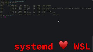 Switch to systemd in a WSL distro