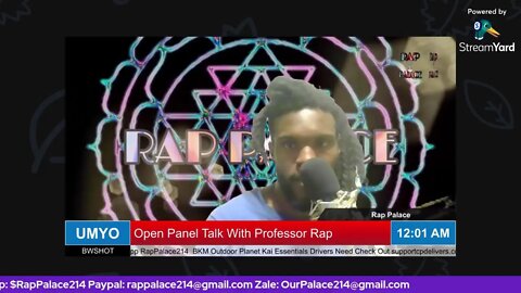 Open Panel With Professor Rap