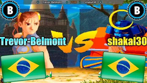 Street Fighter Alpha 2 (Trevor-Belmont Vs. shakal30) [Brazil Vs. Brazil]