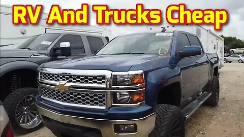 So Many RV's And Dually Diesel Trucks At Auction Cheap! Copart Walk Around