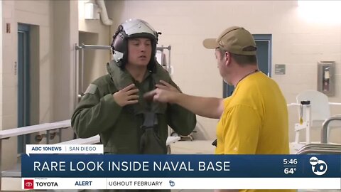 ABC 10 News Anchor Aaron Dickens goes inside the world's largest naval base