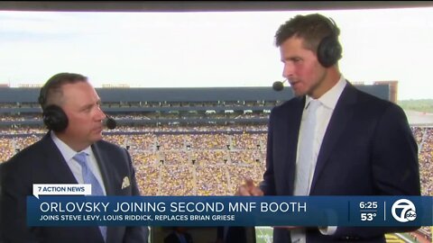 Dan Orlovsky joining second Monday Night Football announce team