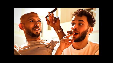 Andrew Tate Teaches Adin Ross How to Smoke a Cigar