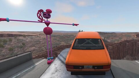 Mommy Long Legs vs Car | Poppy Playtime in BeamNG | Fatal Crash 16