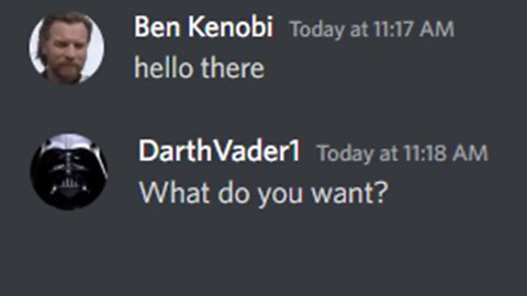 Obi-Wan Kenobi Messages Darth Vader on DISCORD | STAR WARS