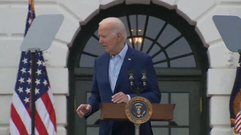 Biden Needs Jill's Help At Congressional Picnic, Makes Weird Face At Child