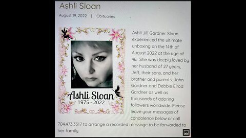 Rest in peace beautiful angel. 🕊️ Ashli (Danja Zone) 🕊️