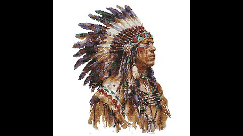 NATIVE AMERICAN Cross Stitch Pattern by Welovit | welovit.net | #welovit