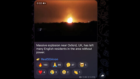 Massive explosion near Oxford, UK, has left many English residents in the area without power. ￼