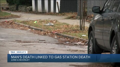 Man's death linked to gas station homicide