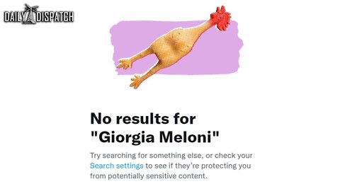 Big Tech Totally Censors Search Results For “Giorgia Meloni”