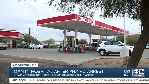 Man in hospital after Phoenix PD arrest