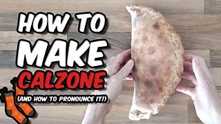 How to make calzone with pizza dough - How to FOLD and SEAL calzone