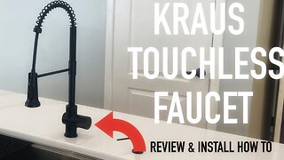 KRAUS Britt Touchless Kitchen Faucet Review and Installation How-To