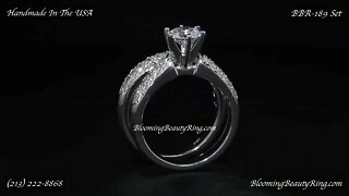 BBR 189Set Engagement Rings By BloomingBeautyRing com